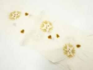 正絹　竪絽　絞り　夏用帯揚げ